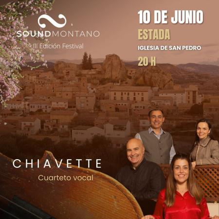 Imagen ACTUACIÓN CUARTETO VOCAL CHIAVETTE EL 10 DE JUNIO DE 2023 A LAS 20:00...