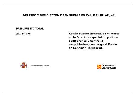 DERRIBO Y DEMOLICIÓN DE INMUEBLE CALLE EL PILAR, 42