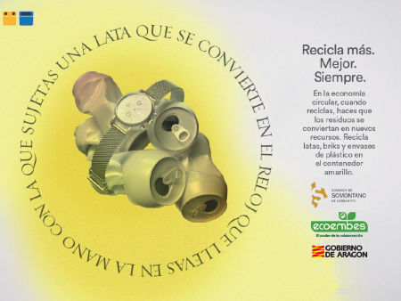 Imagen Reduce. Reutiliza. Recicla. Nueva campaña de Ecoembes hacia la economía...