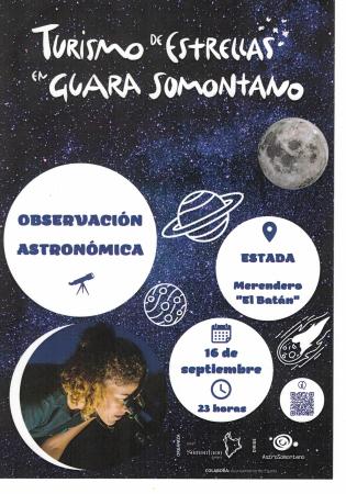 Turismo de estrellas en Guara Somontano